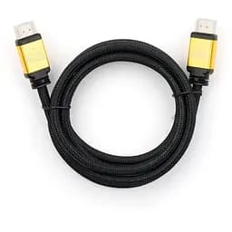 Кабель мультимедийный HDMI to HDMI 1.5 m V2.0 metal Vinga (VCPDCHDMI2VMM1.5BK)