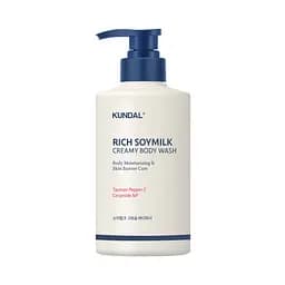 Гель для душу зволожуючий Kundal Ніжна Ваніль Rich Soymilk Creamy Body Wash Mellow Vanilla 500 мл