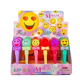 Блеск для губ Magic Lip Oil смайл (6 шт. ассортимент) LC 878