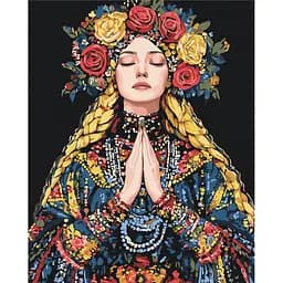 Картина по номерам на подрамнике Brushme Хранительница традиций