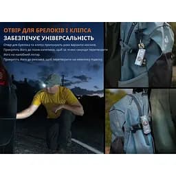 Ліхтар наключний Fenix E06R бірюзовий - мініатюра 18