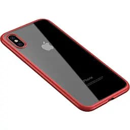 Чохол-накладка iPaky Bright Series/TPU frame With Clear PC Case Apple iPhone XS Max Red