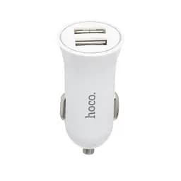 Автомобільний зарядний пристрій Hoco UC204 Car Charger 2USB 2.4A (White) [69324] - мініатюра 3