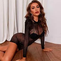 Спокуслива міні-сукня зі спокусливо відкритою спиною XS/S/M Чорний K000551