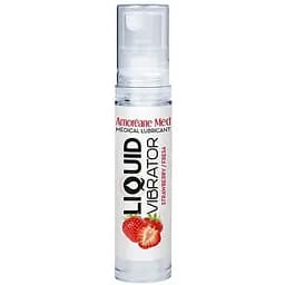 Лубрикант Amoreane Med Liquid Vibrator Strawberry 10 мл