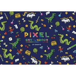Альбом для малювання Star Pixel синій 20 аркушів (PB-GB-020-422)