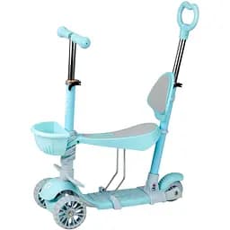 Самокат триколісний з сидінням Qkids Ili Blue (HUBA00015)