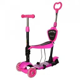 Самокат 5 в 1 iTrike Maxi JR 3-026-P розовый