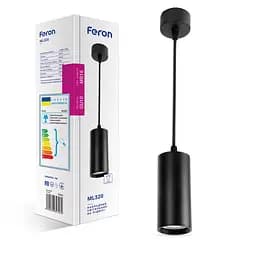 Накладной светильник Feron ML320 под лампу на подвесе черный