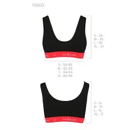 Спортивний топ на широких бретелях Passion PS003 TOP black L - мініатюра 5