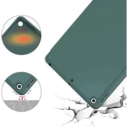 Чохол-книжка BeCover Tri Fold Soft TPU Silicone для Apple iPad Air 4 10.9 2020/2021 Dark Green (706870) - мініатюра 4