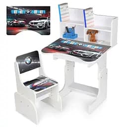 Детская парта N 2071-7-1 белая, со стульчиком