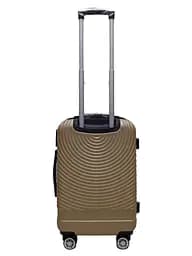 Валіза маленька S ABS-пластик Worldline Airtex 652 60×39×25см 58л Шампань - мініатюра 3
