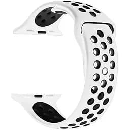 Ремінець Apple Watch Nike Sport 42/44/45/46/49 mm Білий Чорний L