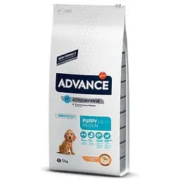 Сухий корм для цуценят середніх порід Advance (Едванс) Dog Medium Puppy з м'ясом курки 12 кг