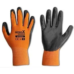 Рукавички захисні Bradas NITROX ORANGE нітрил розмір 8 RWNO8