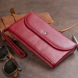 Жіночий шкіряний гаманець-клатч ST Leather 19х9.5х2.5 см acs0015829 - мініатюра 9