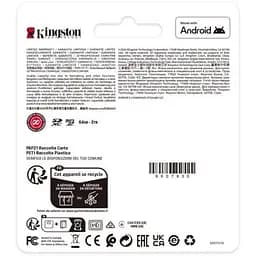 Карта пам'яті Kingston 128GB microSDXC class 10 UHS-I V10 A1 Canvas Select Plus (SDCS3/128GBSP) - мініатюра 4