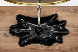 Умивальник Rea Infinity black накладний REA-U3401, Чорний - мініатюра 4