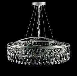 Кришталева люстра "crystal" Splendid Ray L88106/600/8 WT+SL біла срібло 8 ламп E14 діаметр 60 см - мініатюра 2