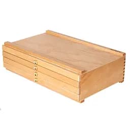 Пенал Meeden дерев’яний (бук) 4 висувних ящика 25×40 см 