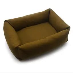Лежак для собак та котів Zoo-hunt Екко прямокутний коричневий №1 40х50х19 см
