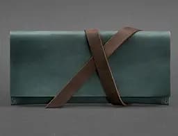 Кожаный тревел-кейс Voyager 1.0 зеленый с коричневым