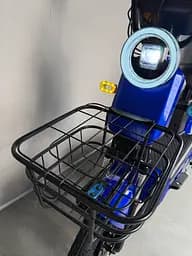 Електровелосипед EVOBIKE Nova S 500W 48V 12Ah з 2 сидіннями, корзиною та поворотниками, простий і надійний, для міста і села, синього кольору - мініатюра 14