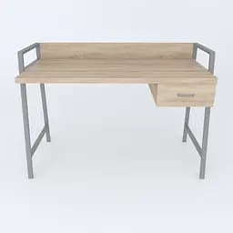 Письмовий стіл Ferrum-decor 750x1000x600 Сірий метал ДСП Дуб Сонома 32 мм (FRD-103432) - мініатюра 2