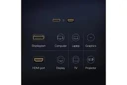 Конвертер Ugreen DisplayPort to HDMI 1080P 15 см Black (MM137) - мініатюра 6