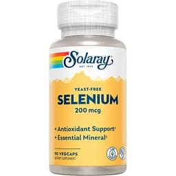 Селен Solaray Selenium Yeast Free 200 мкг 90 капсул