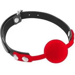Классический кляп с силиконовым шариком Fetish Tentation silicone Gag Ball