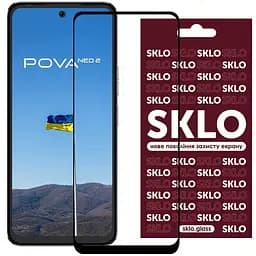Захисне скло SKLO 3D для Tecno Pova Neo 2 LG6n Чорний