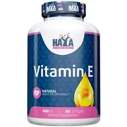 Витамины и минералы Haya Labs Vitamin E 400 IU Mixed Tocopherols 60 капсул