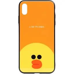 Чехол-накладка Toto Cartoon Print Glass Case Apple iPhone XS Max Line friends Sally