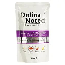 Влажный корм для собак Dolina Noteci Premium, кролик с клюквой, 150 гр