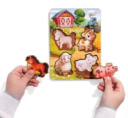 Вкладыши "Домашние животные – 1" (фон с подсказкой), 16*12*0,6см