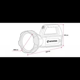 Ліхтар акумуляторний Intertool LB-0107 ручний з боковим світлом сонячною панеллю та функцією power bank - мініатюра 7