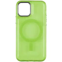Чохол Spase Lollipop з Magsafe iPhone 14 Pro Max Light Green