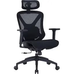 Офісне крісло Officepro Atlas OC630-B-B-B Black [148898] - мініатюра 3