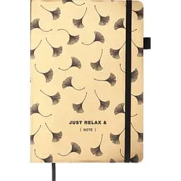 Блокнот діловий Buromax Relax А5 96 арк. в клітинку обкладинка зі штучної шкіри золотий (BM.295101-23)