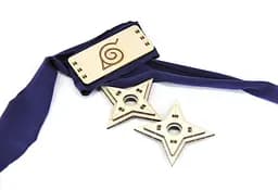 Дерев'яний конструктор "Сюрикен та повязка" 26 деталей