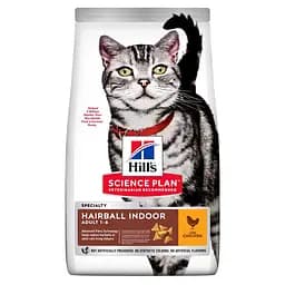 Сухий корм Hill's SP Adult Hairball Indoor для котів виведення грудочок шерсті з куркою 1.5 кг