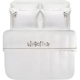 Постільна білизна Dantela Vita Veria bej євро сатин з вишивкою бежева (svt-2000022345125)