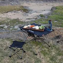Розкладний стіл Naturehike NH20JJ020 1680D Oxford алюміній (Бежовий) розмір L - мініатюра 5