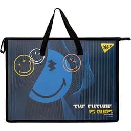 Папка-портфель YES Smiley World Ukraine с тканевыми ручками А3 (492199)