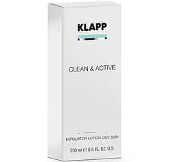 Ексфоліатор Klapp Clean & Active Exfoliator Oily Skin для жирної шкіри обличчя, 250 мл - мініатюра 2