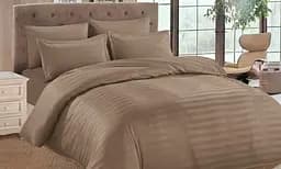 Комплект постельного белья цветного цвета Коричневый