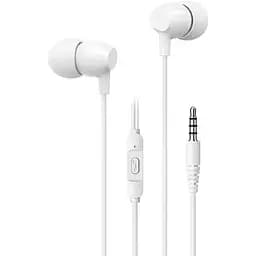Дротова гарнітура Usams In-Ear Earphone US-SJ594 EP-47, 3.5mm, 1.2m, white