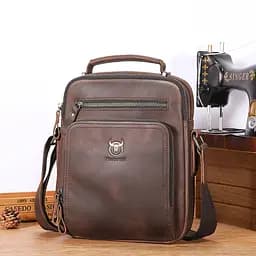 Шкіряна сумка чоловіча через плече BULL 23х18х8 см sum0028271